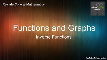 Y2 A Level Maths: Inverse Functions