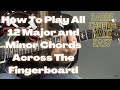 How To Play All 12 Major and Minor Chords Across The Fingerboard | GuitarZoom.com | Steve Stine