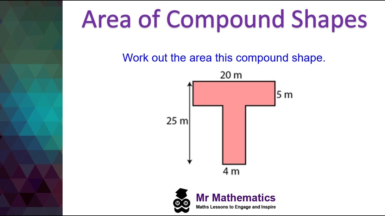 area of compound shapes mr mathematics youtube