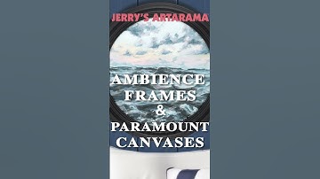 Paramount Round Canvases and Ambiance Rounds Frames #jerrysartarama #frames