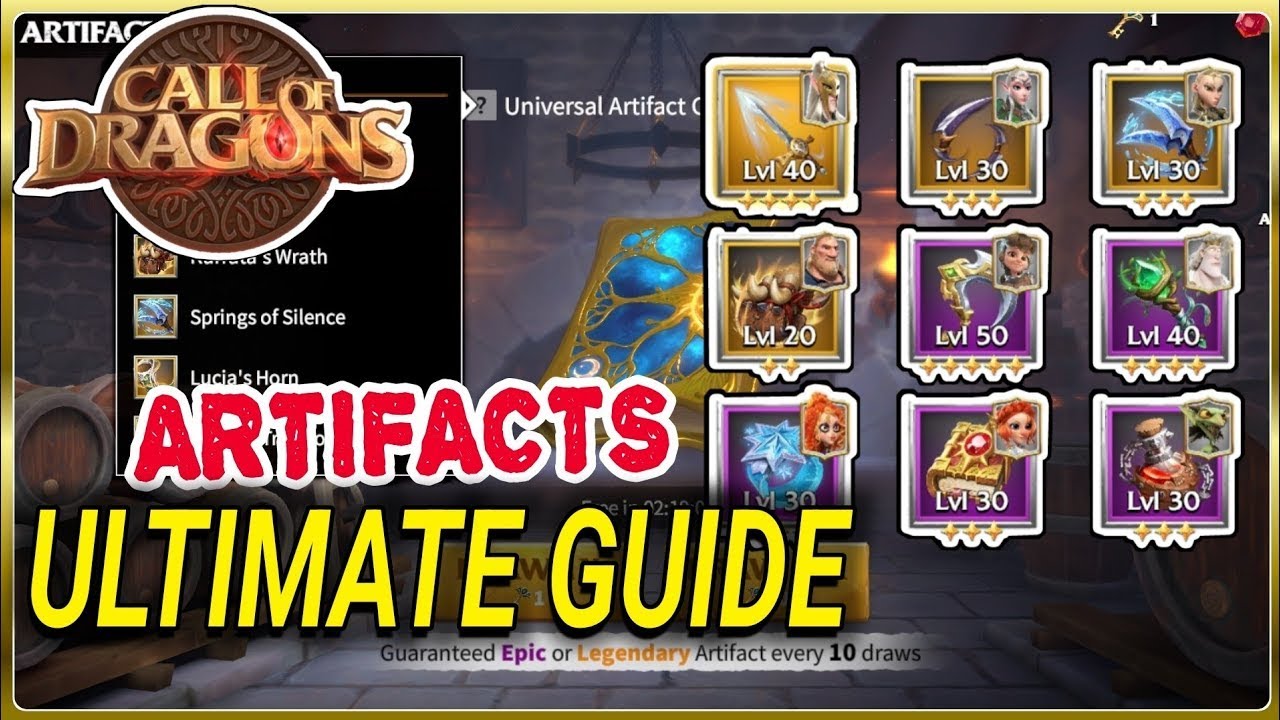 Artifacts Ultimate Guide F2P Call Of Dragons
