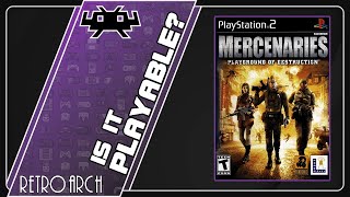 Is Mercenaries: Playground Of Destruction Playable? RetroArch Performance [Series X | PCSX2]