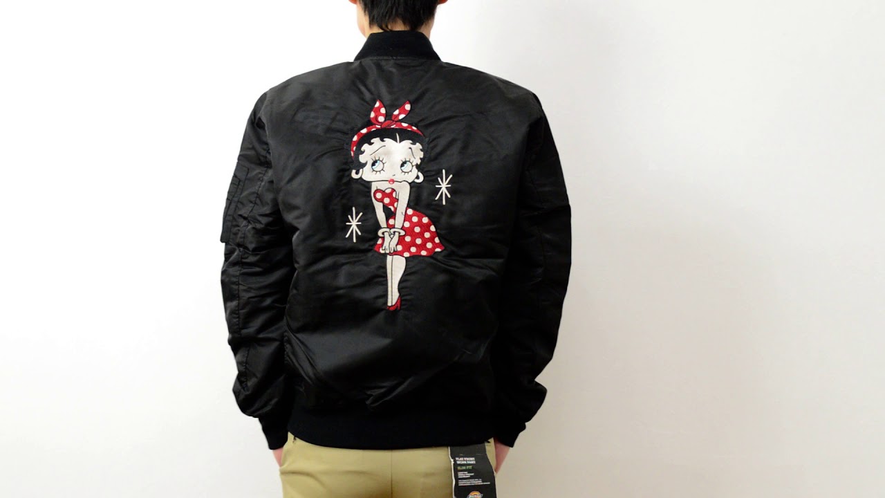 SKULL WORKS スカルワークス ベティブープ MA-1 ジャケット メンズ 