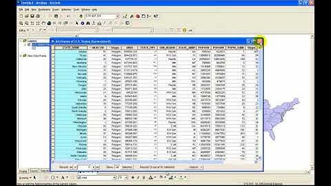 شرح البيانات الوصفية و Attributes table والتحكم بالحقول feilds