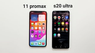 Iphone 11 Pro Max vs Galaxy S20 ultra 5G | Speed Test