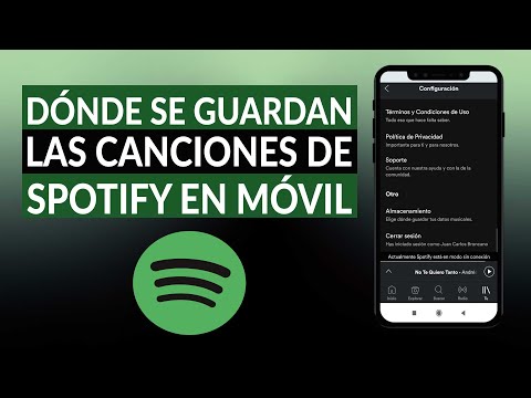 SPOTIFY: Donde se guardan las canciones en mi móvil