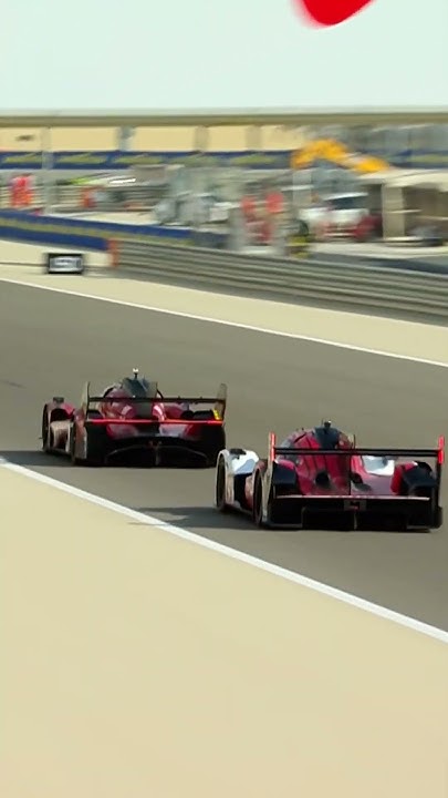 CONTACT as Ferrari overtakes Porsche! 😳