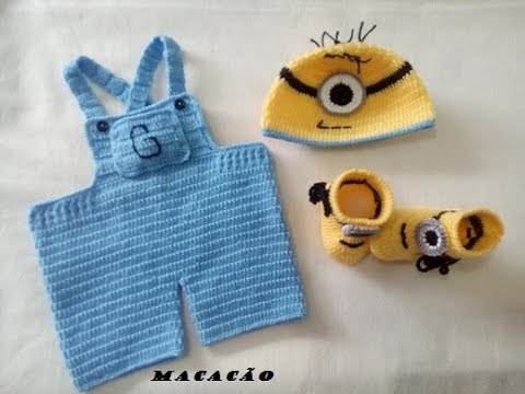 roupa de croche para bebe masculino passo a passo