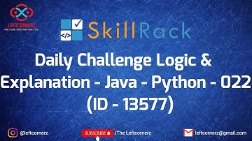java - python (05-07-2021) | skillrack daily challenge