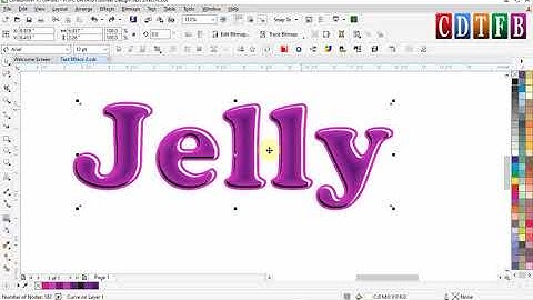 create a professional text effect || coreldraw || cdtfb turorial