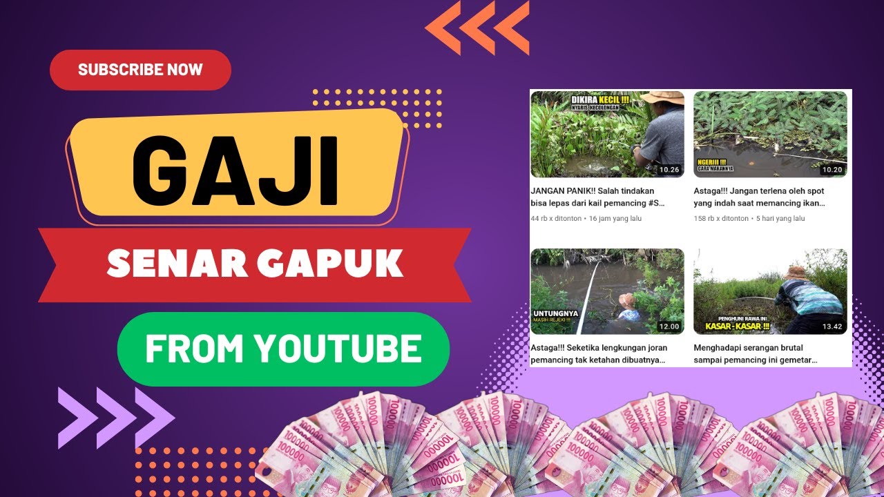 Gaji Channel Senar Gapuk Perbulan dari Youtube Terbaru 13 Mei 2023