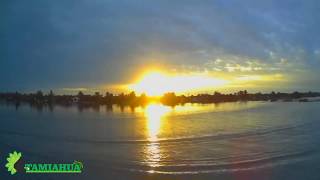 Amanecer desde la Laguna de Tamiahua 26 de Marzo del 2020