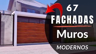 🧧 Prepare-se para se Surpreender: 67 Espetaculares Fachadas de Muros em Casas Modernas!