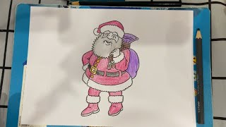 Color the picture of Santa Claus