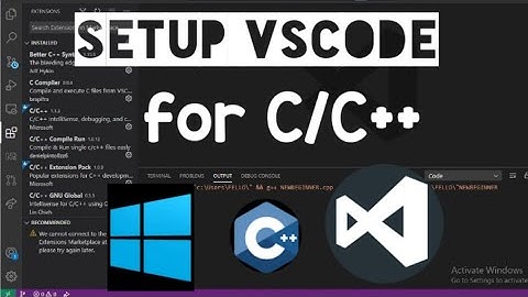 How to Setup Visual studio code for C/C++