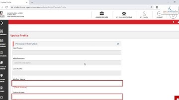 Steps to Update NMIMS Contact Details using Web Browser