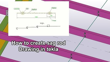 How to create sag rod drawing in tekla || Engr Maidul || TeklaBD