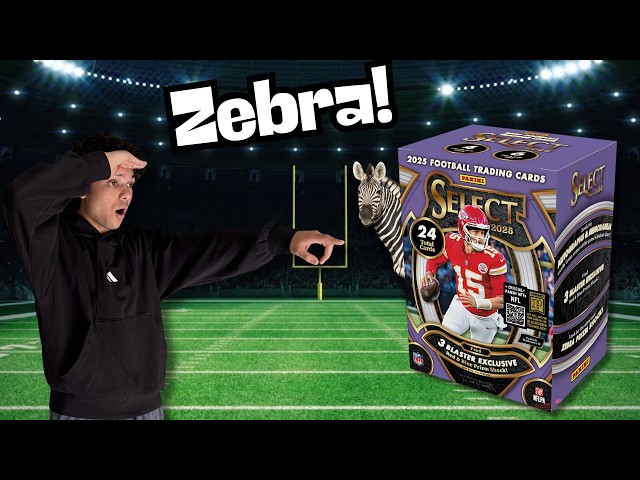 MY FIRST ZEBRA PULL!!!! 2025 Select Football Blaster Box Opening