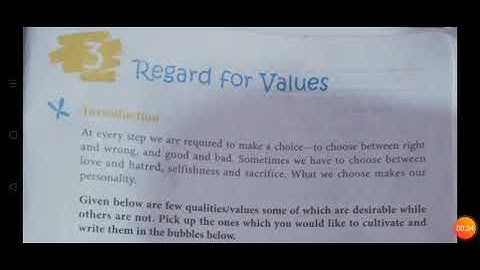 Regard For Values