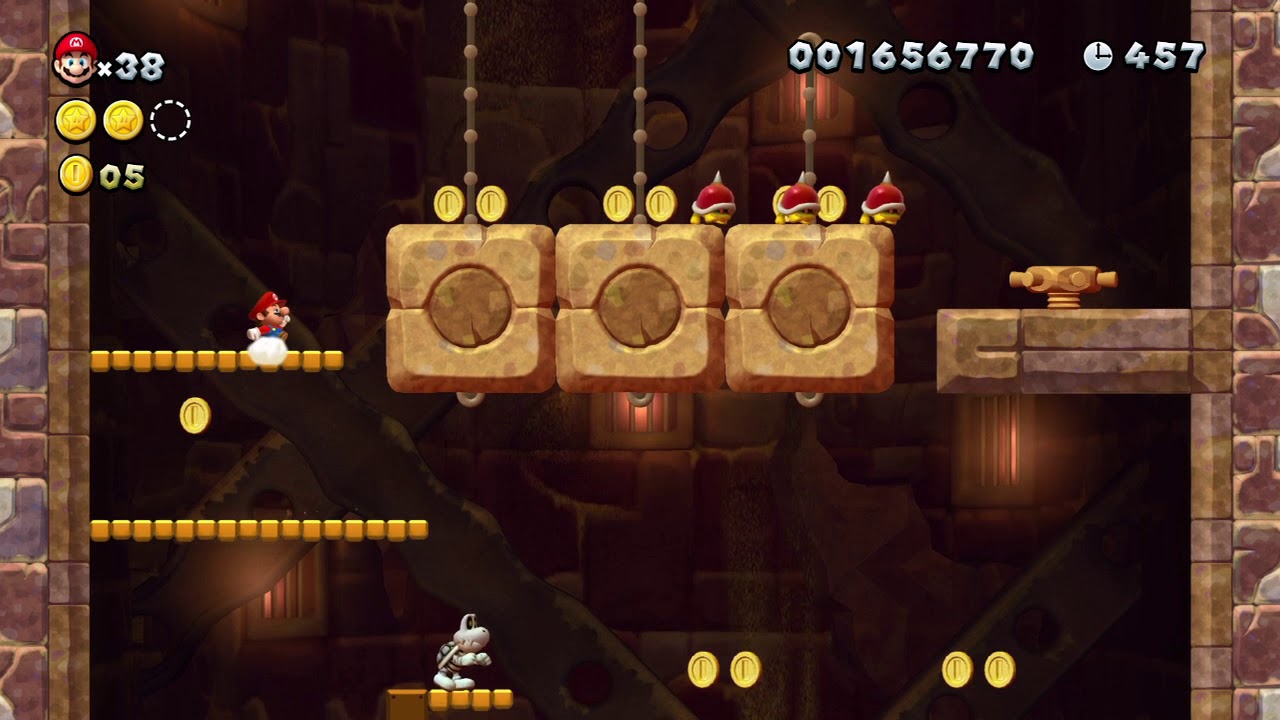 뉴 슈퍼마리오U DX World 2 디저트사막 스타코인 공략