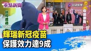 輝瑞新冠疫苗 保護效力達9成【重點新聞】-20201110