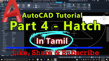 How to Hatch in AutoCAD - Explained in Tamil