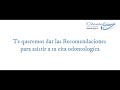Recomendaciones para asistir a cita odontológica