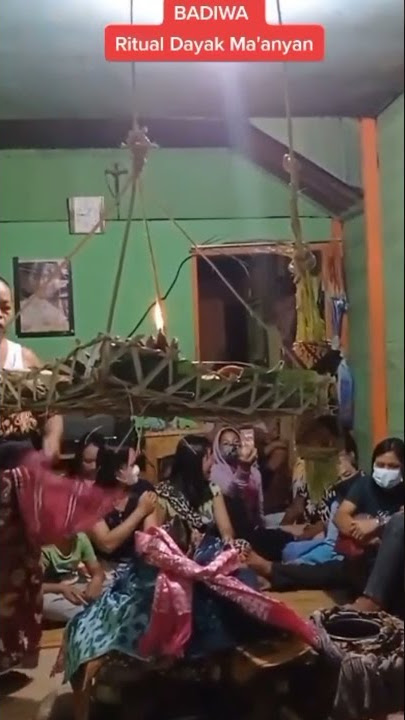 adat dayak kalteng suku ma'anyan #kalimantan #shorts #adatdayak