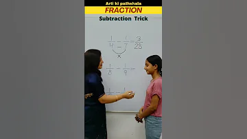 Fraction Simplification Trick Subtract Fractions Mentally Shorts Fraction Trending Shortsfeed 