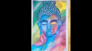 Soft Pastel Drawing Of Gautam Buddha screenshot 5