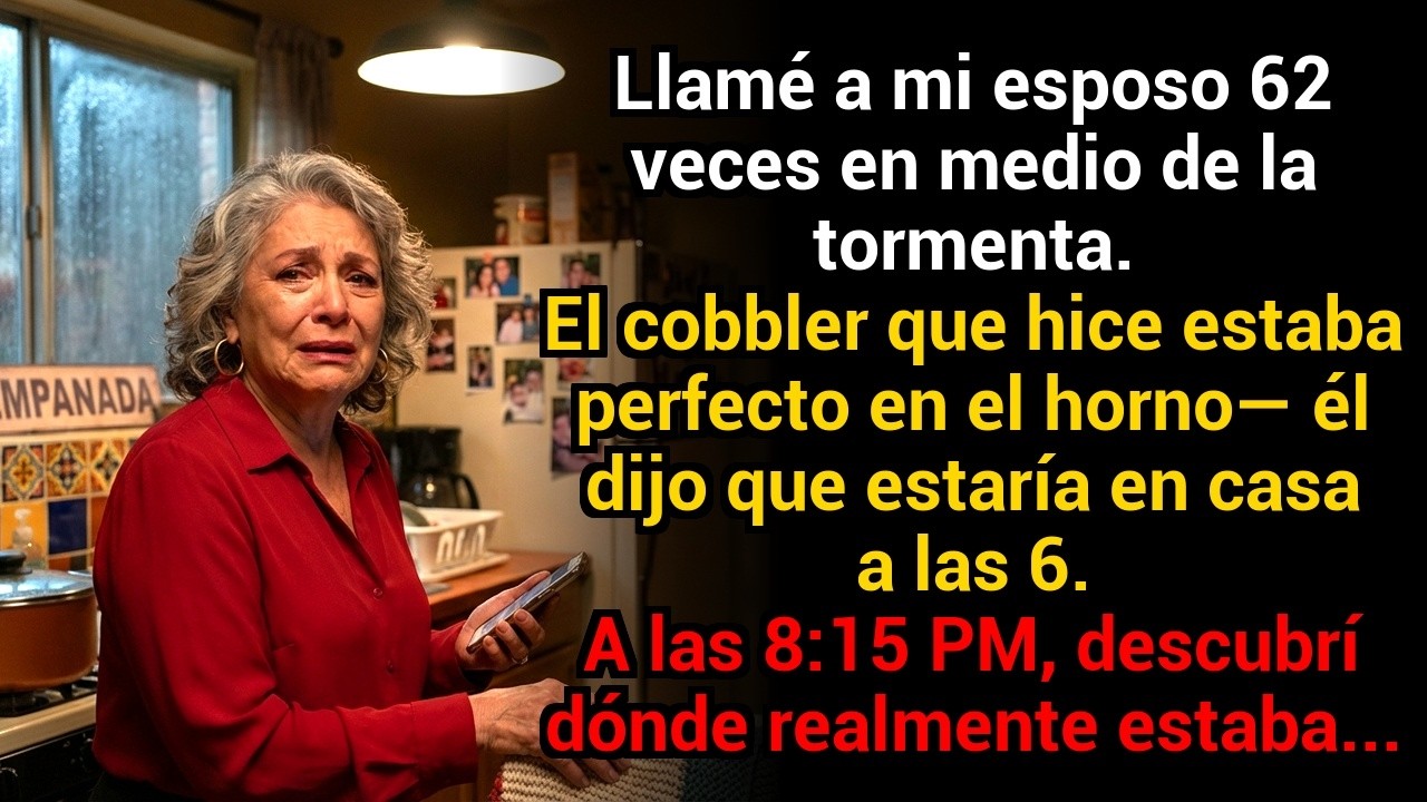 En medio de una tormenta de nieve, llamé a mi esposo 62 veces — luego descubrí dónde estaba