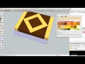 SketchUp: Drawing a &quot;Square in a square&quot; end grain cutting board