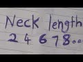 All neck length measurement in hindi#fashion #stitchingismytherapy #blousepattern