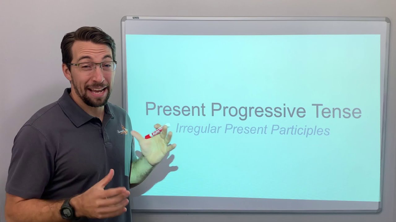 Present Progressive Tense - Irregulars - YouTube
