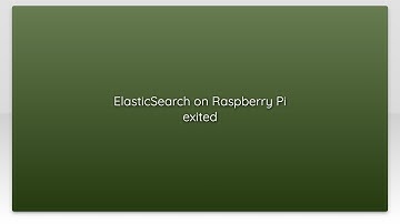 ElasticSearch on Raspberry Pi exited