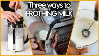 How to make milk foam for latte art