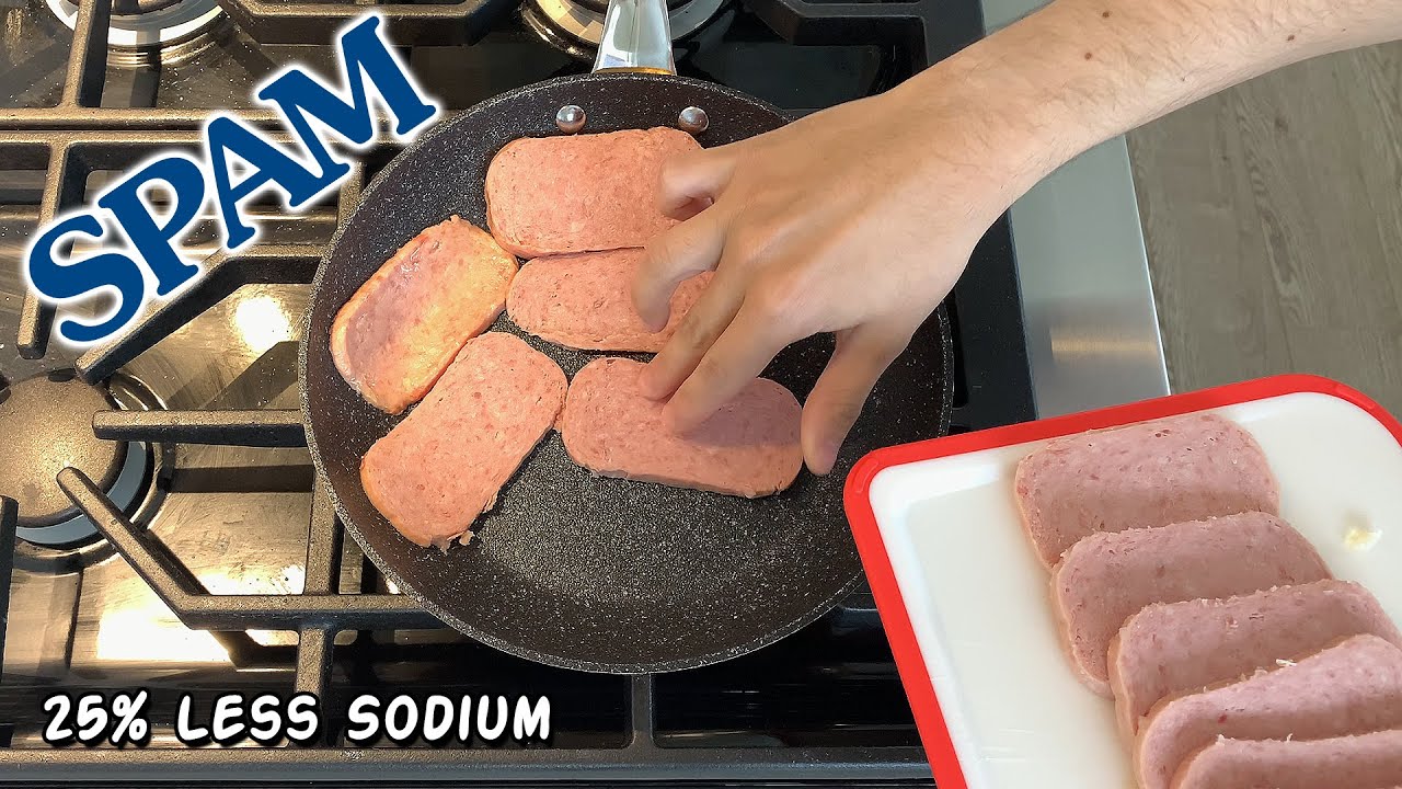 SPAM 25% Less Sodium - YouTube