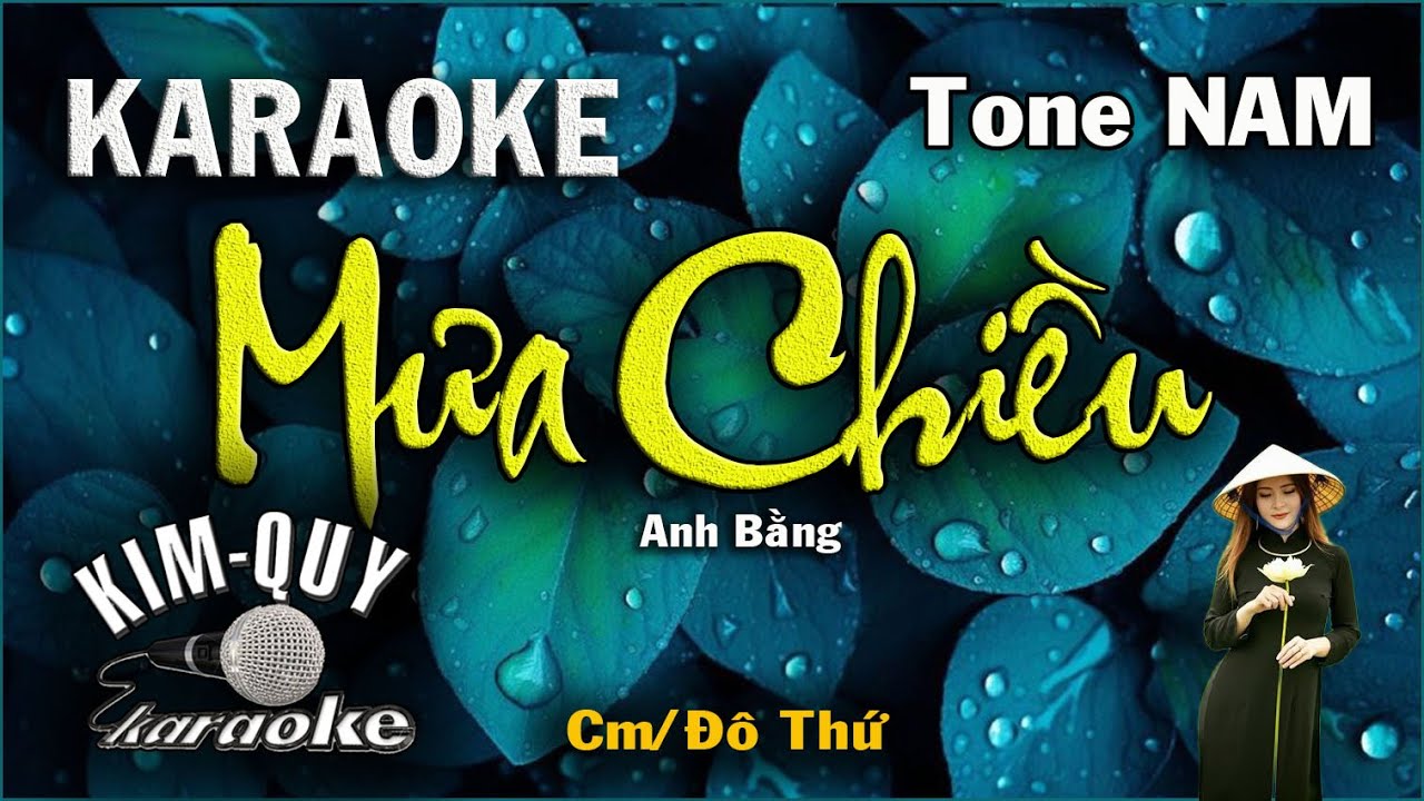 Karaoke MƯA CHIỀU  - Tone NAM (Cm/Đô Thứ)