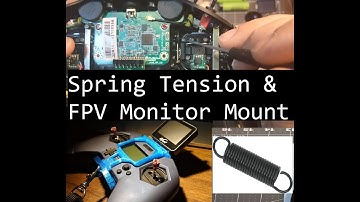 Frsky X-Lite Pro Gimbal Spring Tension Adjustment & FPV Monitor Mount