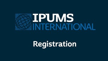 IPUMS International: Registration - English