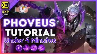4-Minute Phoveus Tutorial in EXP Lane || (MLBB S37) 2025
