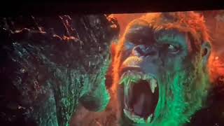 godzilla roaring vs kong roaring audience reaction at theater 😍
