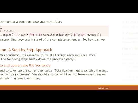 Extracting Sentences with a Keyword Using Python's NLTK