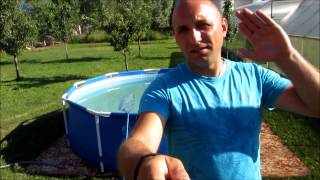 видео Надувной или каркасный - выбираем бассейн для дачи