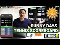 Tennis Scoreboard Tutorial - Bright Color Schemes for Sunny Days