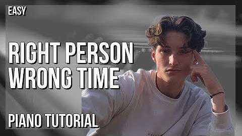 How to play Right Person Wrong Time by Henry Moodie on Piano (Tutorial)