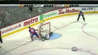 01/06/2011 Benoit Pouliot scored the tying goal, and here the shootout winner in style