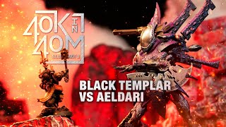 Black Templar vs an Aeldari Wraith army. Nick Plays Eldar??