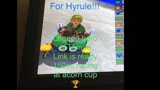 Legend hero of Hyrule Link 150cc at acorn cup(Mario kart 8 deluxe DLC)gaming mariokart8deluxedlc