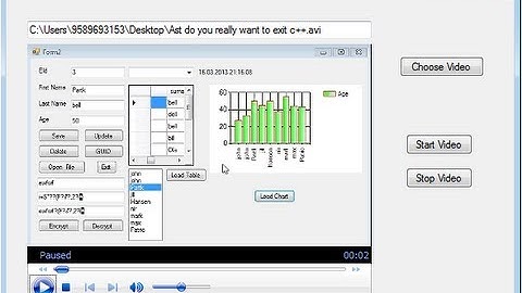 Visual C++ Tutorial 34 -Windows Forms Application: How to add a Video clip to the form